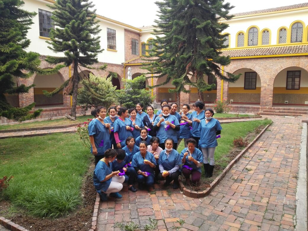 The participants at the Women's Day event at Miquelina